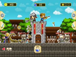 Mini guardian castle defense الرجعية لعبة آر بي جي screenshot 4