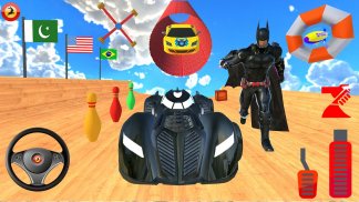 Omega Superhero Stunt Car Game screenshot 0