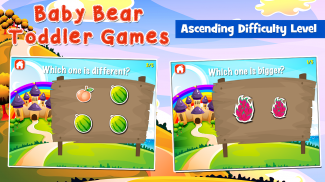 Baby Bear Games for Toddlers screenshot 1