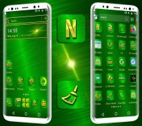 Green Texture Launcher Theme screenshot 0