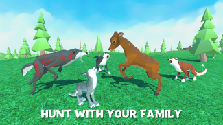 🐺 Wolf vs 🐯 Tiger Simulator: Wild Family Animals screenshot 0