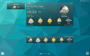 날씨 & 시계 위젯 무료 광고 - Android screenshot 0