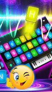 Neon Beam Piano Lights Tema de screenshot 2