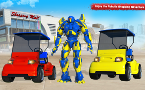 Shopping Mall Car Robot Transform Taxi Robot Games screenshot 5