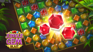 Jungle Gem Blast: puzzles de Match-3 de gemas screenshot 7