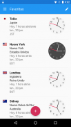 Reloj Mundial, timeanddate.com screenshot 2