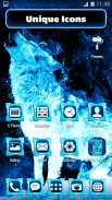 Tema do Lobo de Gelo Azul screenshot 5