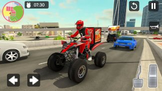 Pizza Delivery Games on Bike screenshot 1