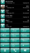 Dialer theme Gloss Green screenshot 1