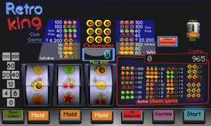 Retro King pub fruit machine screenshot 2