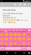 Pink Jelly Emoji Keyboard Skin screenshot 3