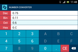 Dec Bin Oct Hex converter screenshot 1