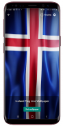 Iceland Flag Live Wallpaper screenshot 0