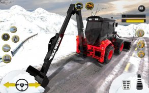 Clean Road 3D Snow Heavy Excavator Crane Rescue screenshot 6