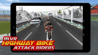 VR Highway Bike Attack Riders screenshot 1