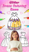 Glitter dress coloring and drawing book for Kids screenshot 11