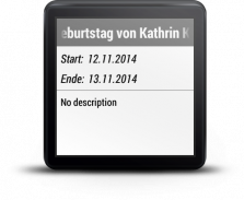 Calendar For Android Wear screenshot 3