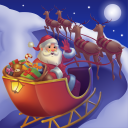 Santa Sled Runner Icon