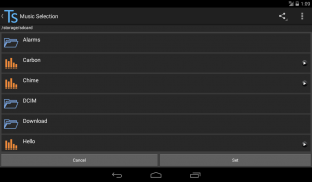 Tone Selector (Ringtone/Alarm) screenshot 1