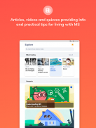 Cleo MS health & wellbeing app screenshot 1