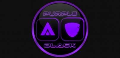 Flat Black and Purple Icon Pack Free