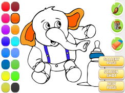 elefante libro para colorear screenshot 8