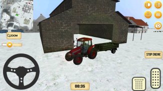 Farming tractor freight transport simulation screenshot 5