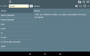 Italian Finnish Dictionary screenshot 3