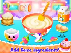"يونيكورن كب كيك الخبز مطبخ: ألعاب الحلوى " screenshot 2