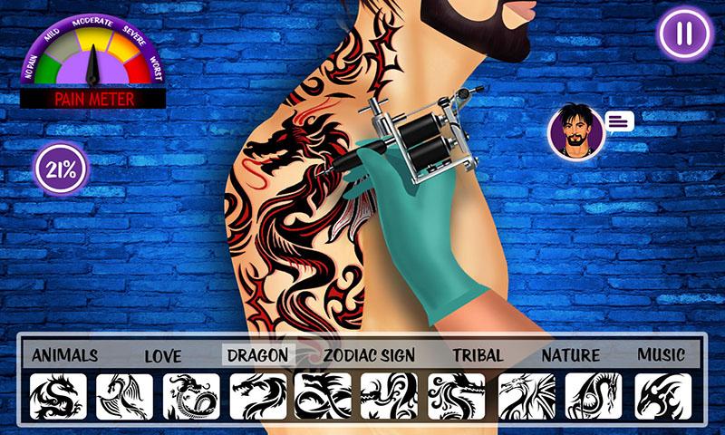 Virtual Artist Tattoo Maker Designs Tattoo Games MOD APK v2.4.1 (Unlocked)  - Moddroid