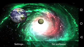 3D Galaxy Live Wallpaper screenshot 1