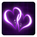 Purple Hearts Live Wallpaper