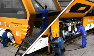 حافلة ميكانيكي سيارات يصلح محل - Bus Mechanic Shop screenshot 1