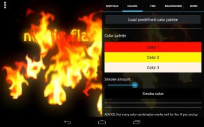 Magic Flames Free - fire live wallpaper simulation screenshot 2