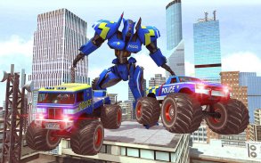 Giochi Di Robot Monster Truck Della Polizia screenshot 18