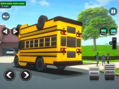 เกมขับรถบัสโรงเรียนเสมือนจริงฮิตใหม่ไม่ใช้ใบขับขี่ screenshot 1