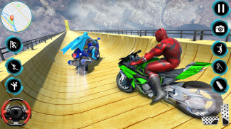 Superhero Bike Stunts 3D Race screenshot 3