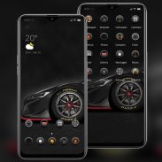 Black cool car wheel theme screenshot 3