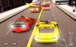 Sports Car Shooting Simulator: Drift Chase racing screenshot 2