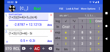 Complex Number & Matrix Calc screenshot 2