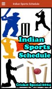 Indian Sports Schedule screenshot 1