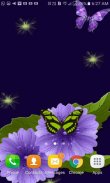 Blue Flower Butterflies LWP screenshot 1