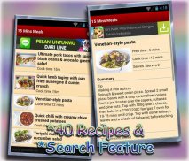 15 Minutes Meals Recipes Easy screenshot 2