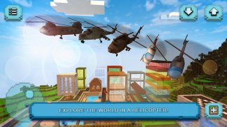 Helicopter Craft: Jeu de vol et de construction screenshot 0