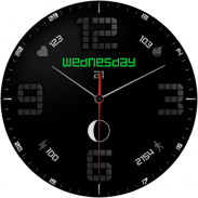 Analog Minimal Moon Watch Face screenshot 1