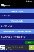 Erosional Velocity Calc. Lite screenshot 3