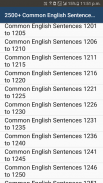 2500+ Common English Sentences screenshot 1