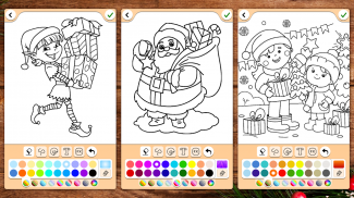 Страницы Рождество раскраска screenshot 4
