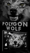 Novo tema de teclado Polygon Wolf screenshot 4