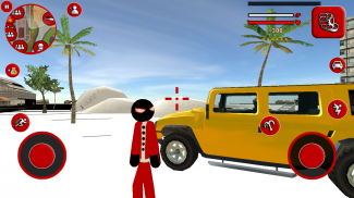 Santa claus stickman rope hero vegas crime screenshot 5